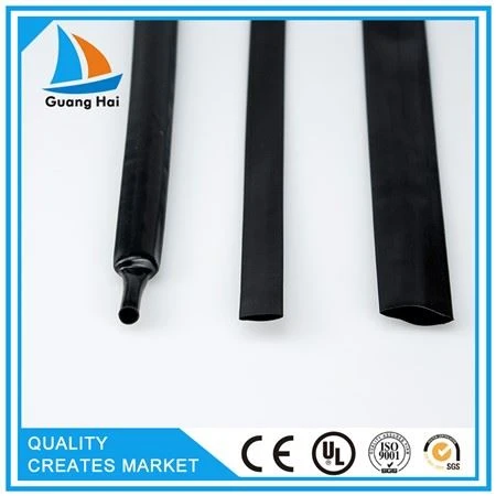 Ống co nhiệt, tay áo 6mm màu đen Tỷ lệ thu nhỏ 3: 1